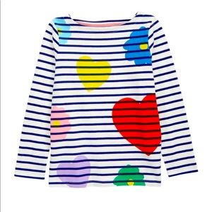 NWOT Mini Boden Kids' Everyday Breton Stripe Cotton T-Shirt (5-6T)